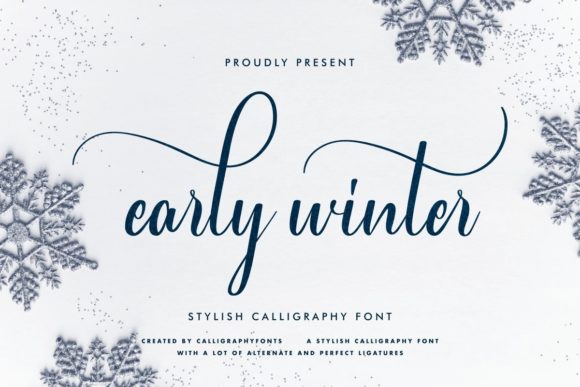 Early Winter Script & Handwritten Font By CalligraphyFonts