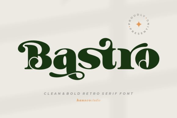 Bastro Serif Font By HansCo