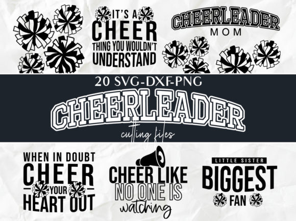 Cheerleader Svg, Dxf, Png Graphic Print Templates By Ali's SVG Shop
