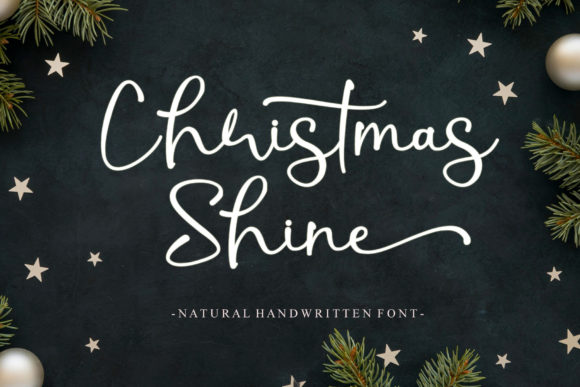 Christmas Shine Script & Handwritten Font By Letterafa Studio