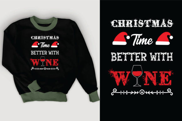 Christmas T-shirt Design Graphic Print Templates By graphic_world