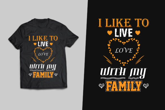 Family Love Typography T-shirt Design. Gráfico Plantillas de Impresión Por Designertufazzal