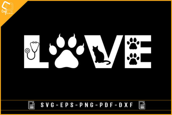 Love Veterinary T-shirt Sublimation Svg Graphic Crafts By Craft Quest