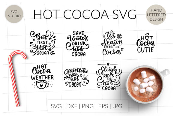 Hot Cocoa Svg, Hot Chocolate Christmas Graphic Crafts By StudioSVG