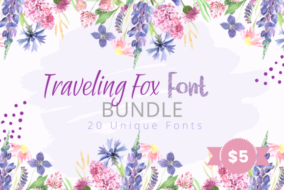 Traveling Fox Font Bundle Bundle By The Traveling Fox