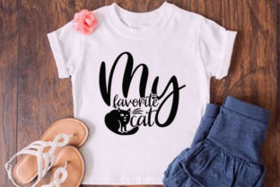 CAT T SHIRT Design, My Favorite Cat Graphic Print Templates By Svg Discover Studio