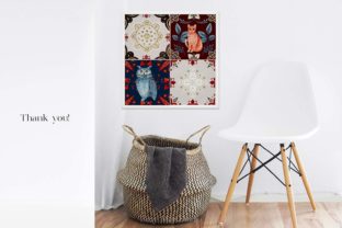 Christmas Nordic Tiles Folk Nordic Art Graphic Illustrations By Busy May Studio 8