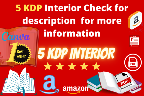 Amazon Kdp Interior Templates 5 Book Graphic KDP Interiors By Tropical art hub