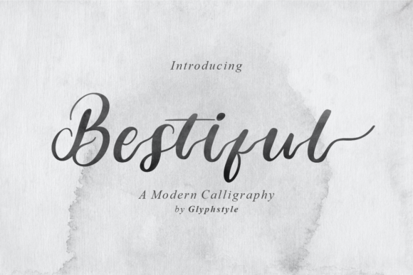 Bestiful Script & Handwritten Font By glyphstyle