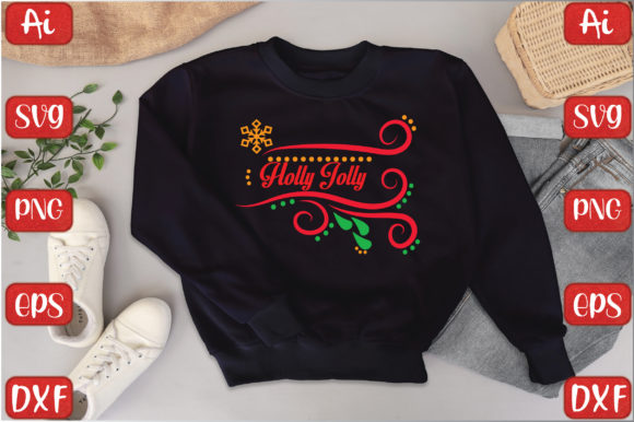 Holly Jolly Graphic T-shirt Designs By AI King