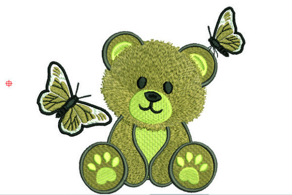 Little Bear Teddy Bears Embroidery Design By Samsul Huda