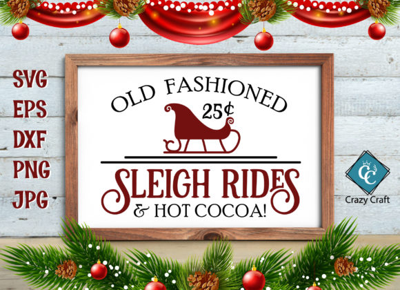 Old Fashioned Sleigh Rides Graphic Crafts By Crazy Craft