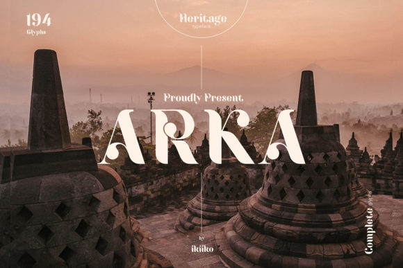 Arka Display Font By ikiiko