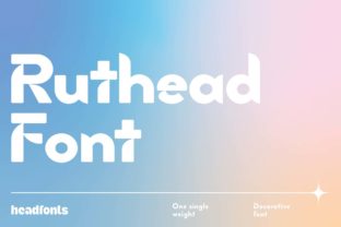 Ruthead Display Font Graphic Graphic Templates By Headfonts 1