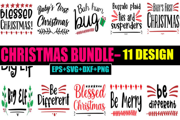 Christmas SVG Bundle Afbeelding T-shirt Designs Door Created By