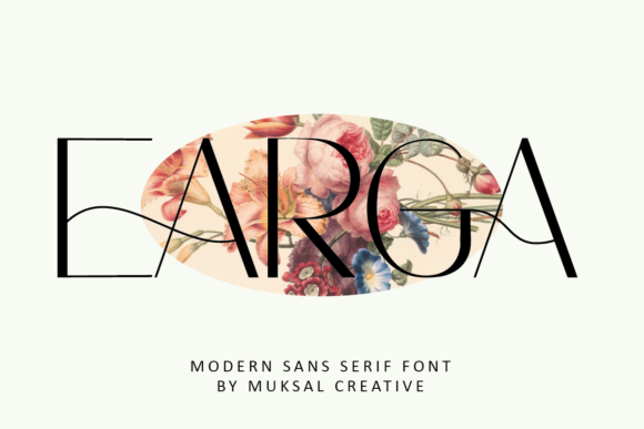 Earga Sans Serif Font By Muksal Creative