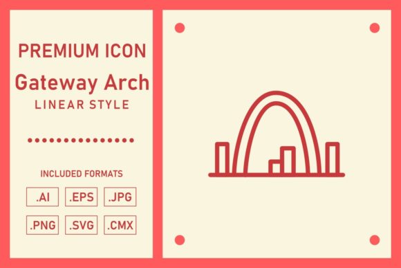 Gateway Arch Graphic Icons By Glyphinder
