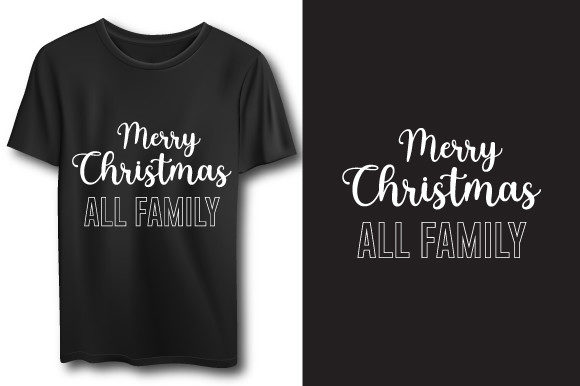Christmas Typography Quotes T-shirt Graphic Print Templates By allison003
