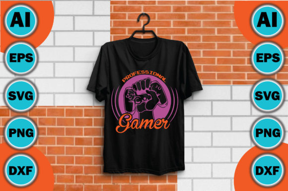 Professional Gamer Graphic T-shirt Designs By designmaster