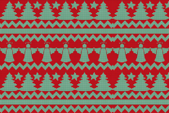 Seamless Christmas Knitting Pattern Graphic Patterns By zohuraakter524