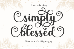 Simply Blessed Script & Handwritten Font By Manjalistudio 1