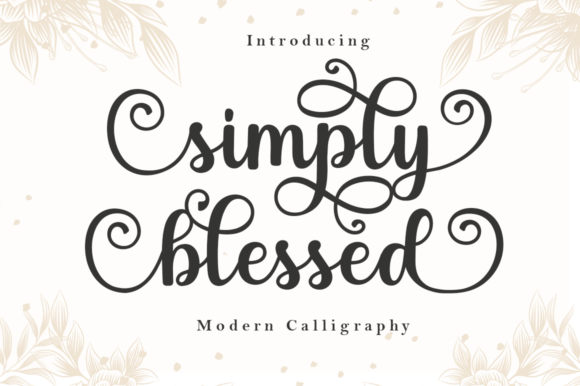 Simply Blessed Script & Handwritten Font By Manjalistudio