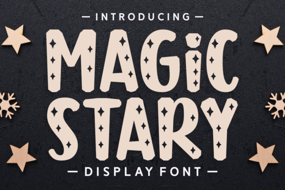 Magic Stary Display Fonts Font Door Wankriss