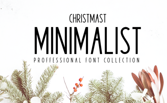 Christmas MInimalist Fuentes Sans Serif Fuente Por Goodrichees
