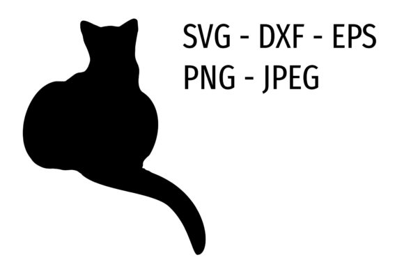 Cat Butt Silhouette Graphic Illustrations By Scimmia Clipart
