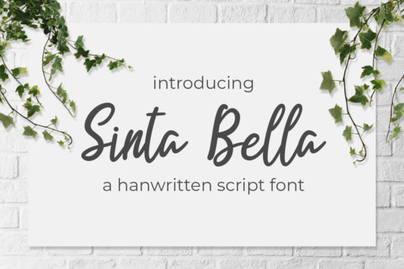Sinta Bella Script & Handwritten Font By Graphix Line Studio