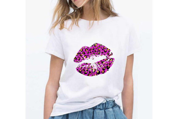 Sublimation Lips, Lips Tshirt Design Graphic T-shirt Designs By GlushkovaDesign