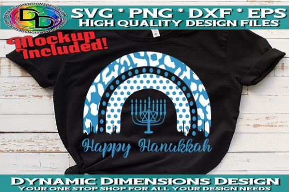 Happy Hanukkah Graphic T-shirt Designs By Dynamic Dimensions