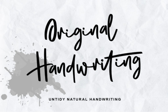 Original Handwritten Script & Handwritten Font By thomasaradea