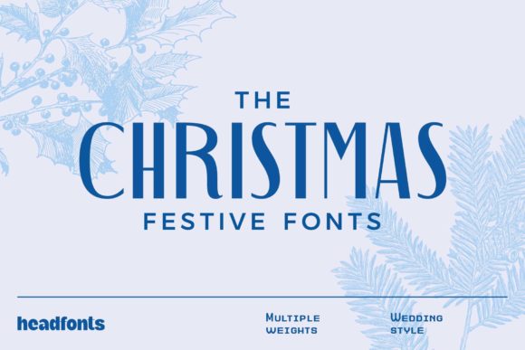 The Christmas Fonts Duo Graphic Graphic Templates By Headfonts