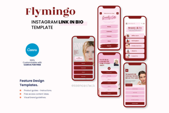 Beauty & Spa Instagram Link in Bio Afbeelding Websites Door BrandingTemplate