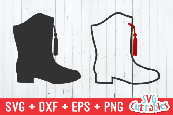 Drill Team Boot Graphic Crafts By SVG Cuttables