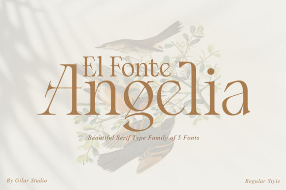 Angelia Serif Font By Gilar Studio