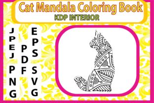 Cat Coloring Page for Adults & Kids Graphic KDP Interiors By burhanflatillustration29