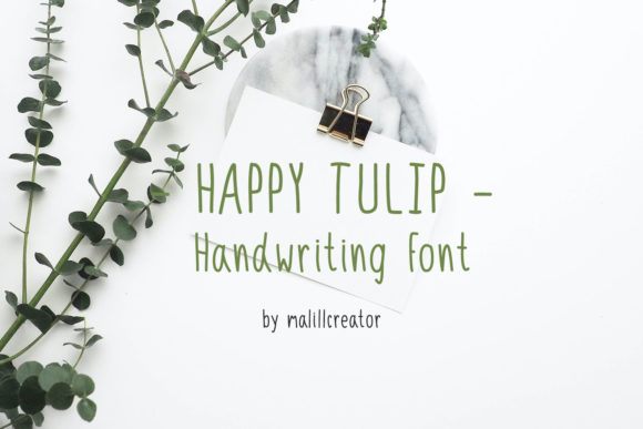 Happy Tulip Fuentes Caligráficas Fuente Por Malill&Design