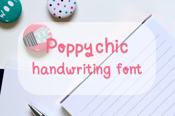Poppychic Script & Handwritten Font By Malill&Design