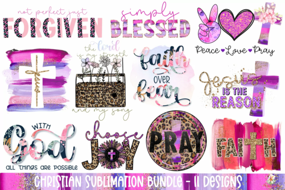 Christian Sublimation Bundle Graphic Crafts By Rumi Design