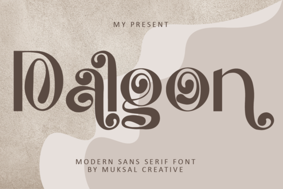 Dalgon Sans Serif Font By Muksal Creative