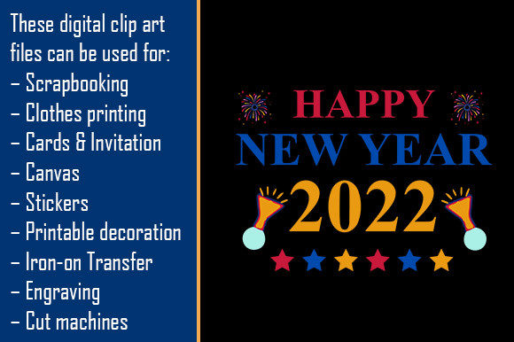 New Year 2022 Graphic T-shirt Designs By Creative Design World