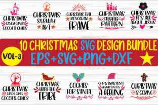 Christmas SVG Bundle Graphic Print Templates By thesvgfactory