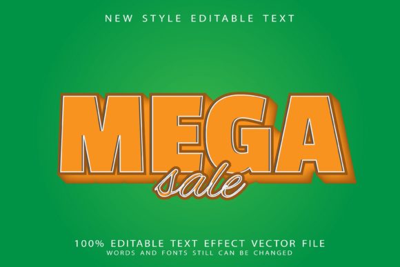 Mega Sale Editable Text Effect Grafika Layer Styles Przez 2kaleh.studio2