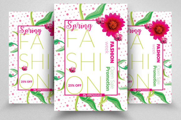 Spring Sale Offer Flyer Graphic Print Templates By Leza Sam