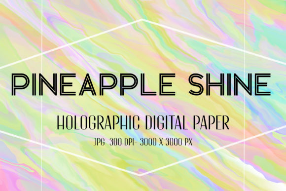 Pineapple Shine. Holographic Texture Grafica Texture di Carta Di Art's and Patterns
