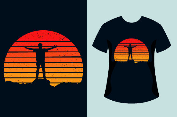 Hiking Retro Vintage Tshirt Design Graphic Print Templates By lakiaktertsd