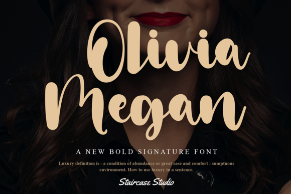 Olivia Megan Script & Handwritten Font By staircasestudio20