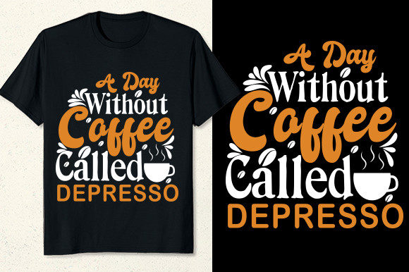 Coffee T-Shirt Design Illustration Modèles d'Impression Par T-Shirt House